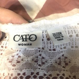 Cato White Crochet Cardigan 26/28W